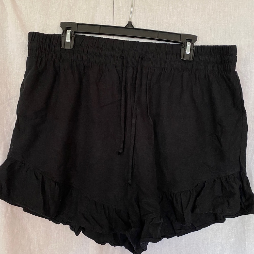 Wild Fable black linen shorts
